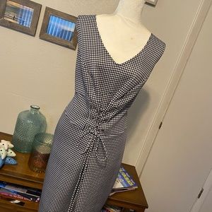 Flattering Black and White Dress